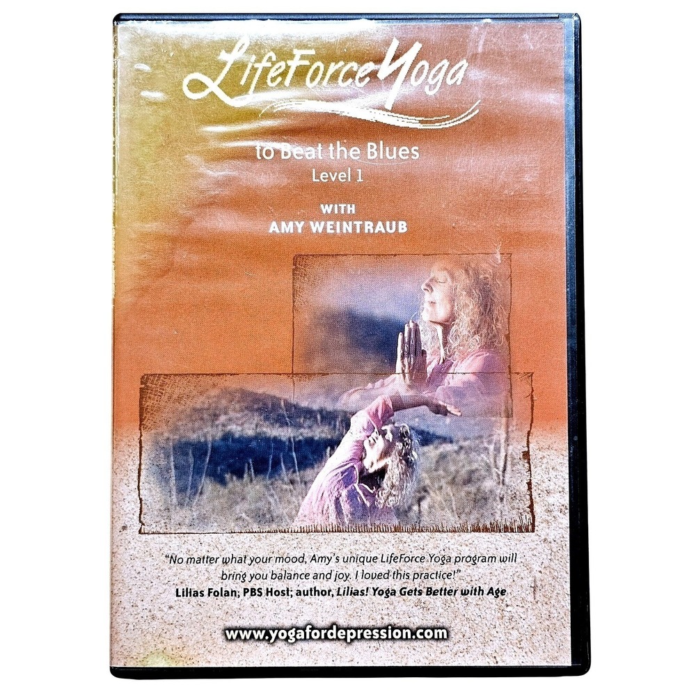 LifeForce‎ Yoga Beat The Blues Amy Weintraub Level 1 DVD Mood Anxiety SZ OS